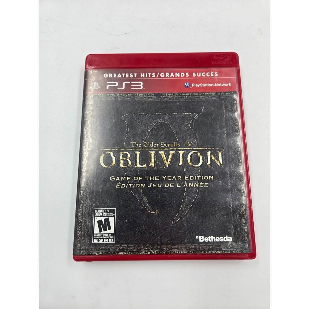 Elder Scrolls IV Oblivion Game of the Year Edition PS3 Greatest Hits